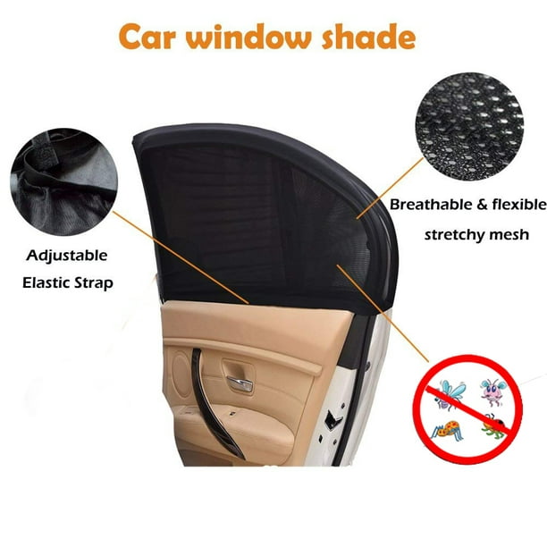 Pare-soleil universel pour fenêtre latérale de voiture, protège votre bébé  et vos enfants plus âgés du soleil, s'adapte à toutes les voitures (98 %)  et à la plupart des VUS (lot de