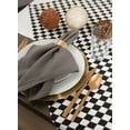 thumbnail image 4 of DII Black And Cream Harlequin Print Table Topper, 4 of 4