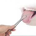 thumbnail image 1 of 2pcs Reusable Stainless Steel Tongue Scraper Oral Care Tongue Cleaner, 1 of 3