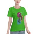thumbnail image 2 of T-Shirt Basique à Manches Courtes pour Femmes Style de Rue Demon Slayer, 2 of 6