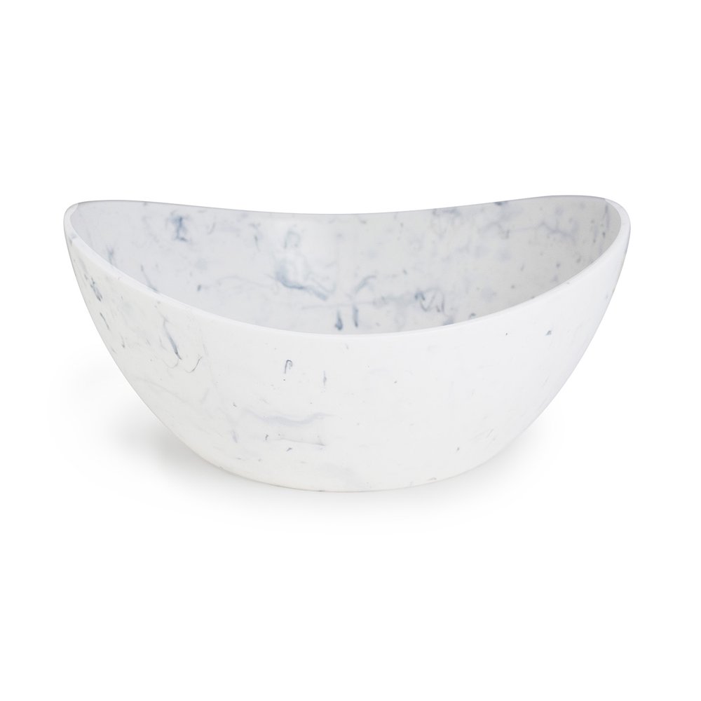 Architec Serving Bowl, 3 Qt, Marble White