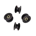 thumbnail image 4 of S SERENABLE 4 Pieces Rowing Machine Bearing Wheels Rowing Machine Pulley Easy to Install Accessory Strength Training for Fitness Exercise Black, 4 of 9
