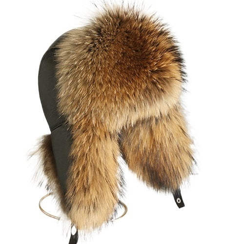 Trendy Faux Mink Fur Trapper Hats for Ladies Furry Warm Hat Windproof Full Hood Earflap Hat Cold Weather Soft Comfy Cycling Ski Hats