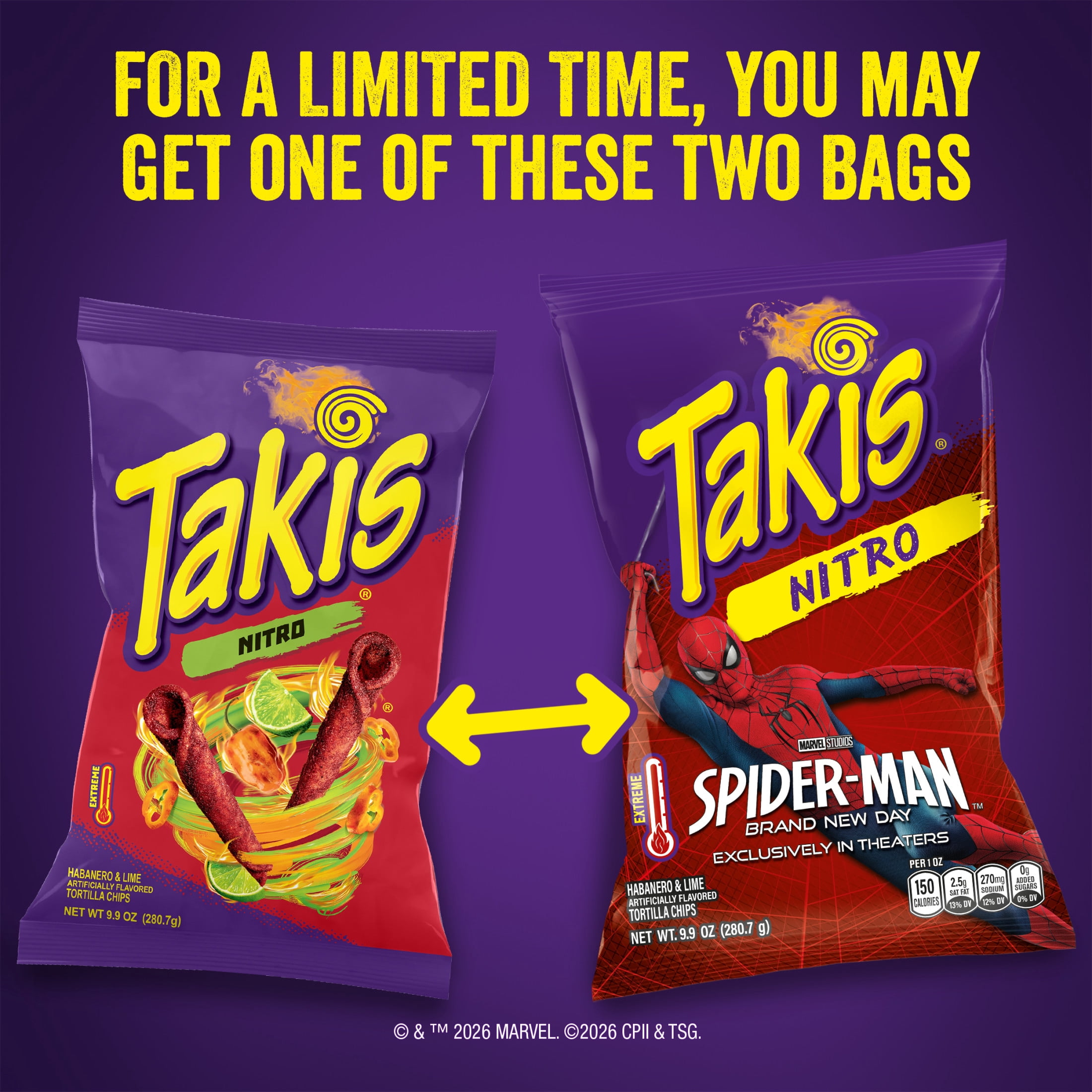 Takis Nitro 9.9 oz Sharing Size Bag, Habanero & Lime Rolled Tortilla Chips
