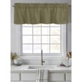 thumbnail image 2 of Abstract Solid Color Valances for Windows Simple Avocado Dark Low Saturation Kitchen Valance Curtain Rod Pocket Small Curtains for Cafe Bathroom Laundry Basement 42" x 18", 2 of 8