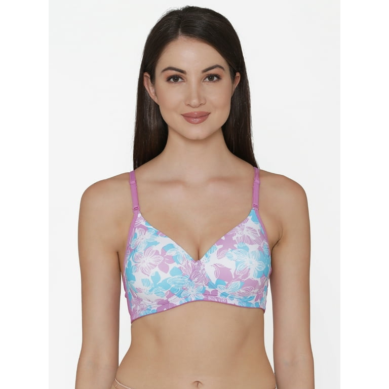 Buy Floral Printed Non-Wired Full Coverage Padded Bra with
