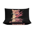 thumbnail image 3 of Juego de funda de edredón Cougar Lion, tamaño king y queen, suave, 3 piezas, 1 funda de edredón y 2 fundas de almohada con cierre de cremallera, 86" x 70", 3 of 8