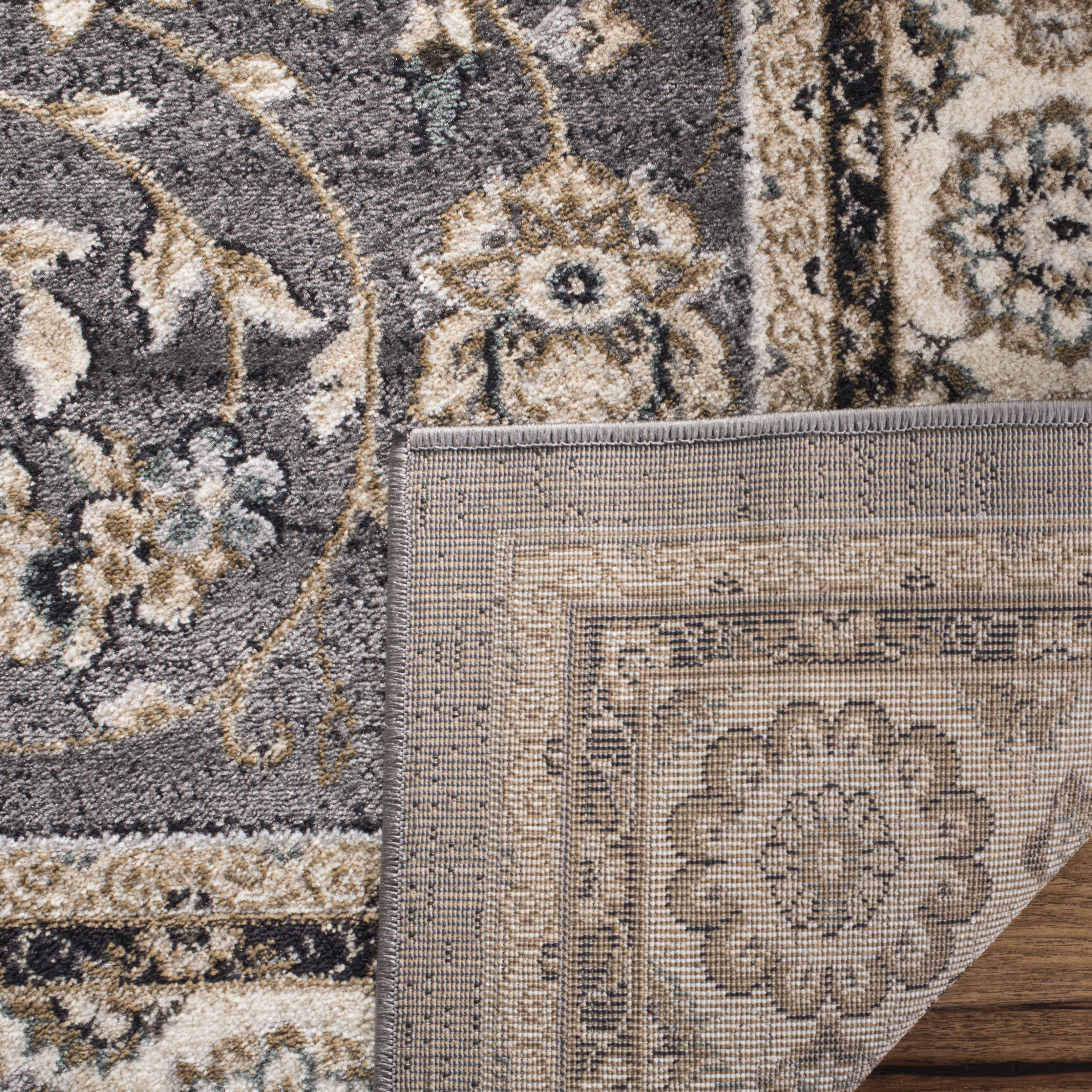Safavieh Lyndhurst Janel Floral Runner Rug, Gray/Cream, 2'3" x 20'