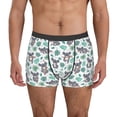 thumbnail image 1 of Balery Bears and Tropical Leaves Calzoncillos bóxer para hombre, ropa interior de algodón suave y transpirable con cinturilla de nailon-XX-Large, 1 of 5