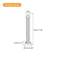 thumbnail image 2 of Unique Bargains ST4x35mm White Screws Self Tapping Screws, 50 Pack Flat Head Phillips Wood Screws for Woodworking, 2 of 4