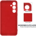 thumbnail image 3 of KOMI Galaxy S24 Plus Silicone Case, Cute Matte Liquid Silicone Protective Cover, Skin Feel, Full Body Protective, Anti-Fall Soft Shell Protector for Samsung Galaxy S24 Plus Case, Red, 3 of 7