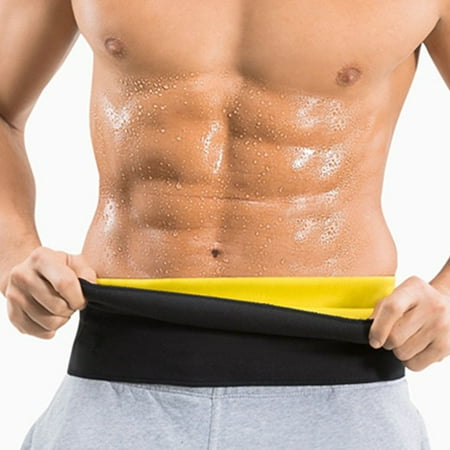 SLIMBELLE Mens Sport Sauna Sweat Waist Training Belt for Weight Loss Premium Waist Trimmer (Best Oblique Workouts For Men)