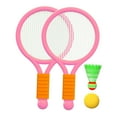 thumbnail image 3 of Ximing Children Badminton Tennis Set Badminton Racket Portable Gift with Ball and Shuttlecock Tennis Racquets Tennis Racket for Yard Pink, 3 of 10