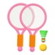 thumbnail image 3 of Juego de tenis de bádminton para niños, raquetas de tenis para niños con lanzadera de pelota, raqueta de bádminton Rosa, 3 of 8