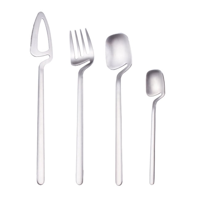 1 Set Cubiertos Conjunto Cuchillo de cena de acero inoxidable Cocina Vajilla Cuchara Tenedor