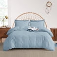 thumbnail image 1 of Maple&Stone Queen Duvet Cover Set Pieces Textu Tufted Boho Bedding Sets Zipper Closure Design with Ties Duvet Cover + Pillow Shams Comforter NOT Included ( Queen Siz, 1 of 6