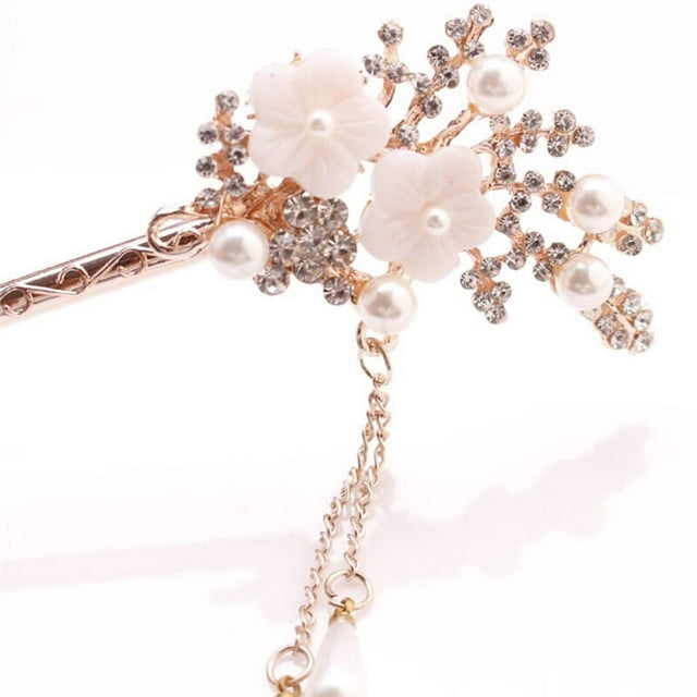 Femmes Élégantes Mariage Cadeau Cheveux Épingle à Cheveux Coloré Épingle à Cheveux Strass Fleur