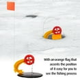 thumbnail image 2 of 2pcs Portable Winter Ice Fishing Rod Tip-Up Flags Indicator Ice Fishing Tackle Gear, 2 of 8