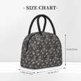 thumbnail image 2 of Yiaed Spider Cobweb Print Lunch Bag Adult Insulated Lunch Box, Leakproof Cooler Food Lunch Containers Reusable High Capacity Lunch Tote Bags-One Size, 2 of 6