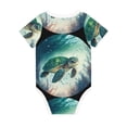 thumbnail image 2 of Rocae Watercolor Turtle5 for Baby Climbing Clothes Soft Baby Romper for Active Infants Comfortable and Breathable Crawling Jumpsuit Unisex Baby Outfit, 2 of 8