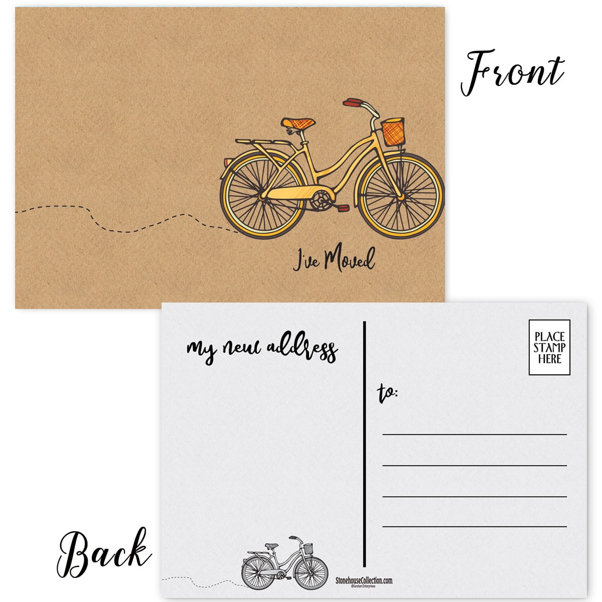 ive moved postcards 50 new address cards 4 x 6 moving announcement postcards
