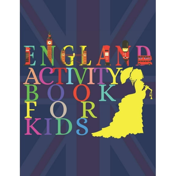 Ksou Coloring ENGLAND Activity book For Kids (Paperback)
