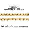 thumbnail image 4 of Niche Gold 530 X-Ring Chain 118 Links With Master Link Motorcycle 519-CDC2583H, 4 of 8