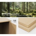 thumbnail image 3 of Woodty Adjustable Shelves 4-Door Wooden Home and Office Use Storage Locker, Beige, 3 of 9
