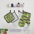 thumbnail image 5 of Funny Cartoon Frogs Face 5 Pcs Kitchen Set Heat Resistant Oven Mitts and Non-Slip Pot Holders with Adjustable Cooking Apron, 5 of 6