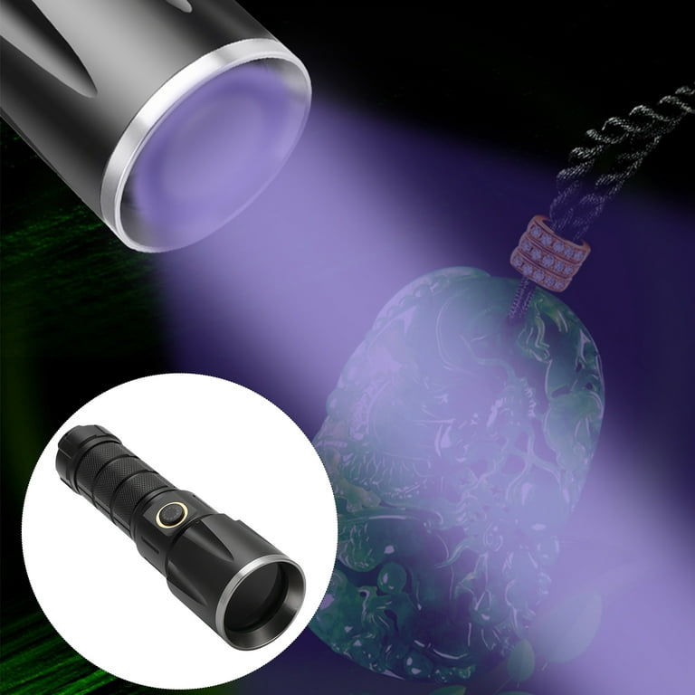 UV Flashlight, Waterproof Battery Operated Ultraviolet Light