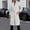 White, variant on Women's Winter Medium Length Woolen Coat Solid Color Long Sleeve Casual​​