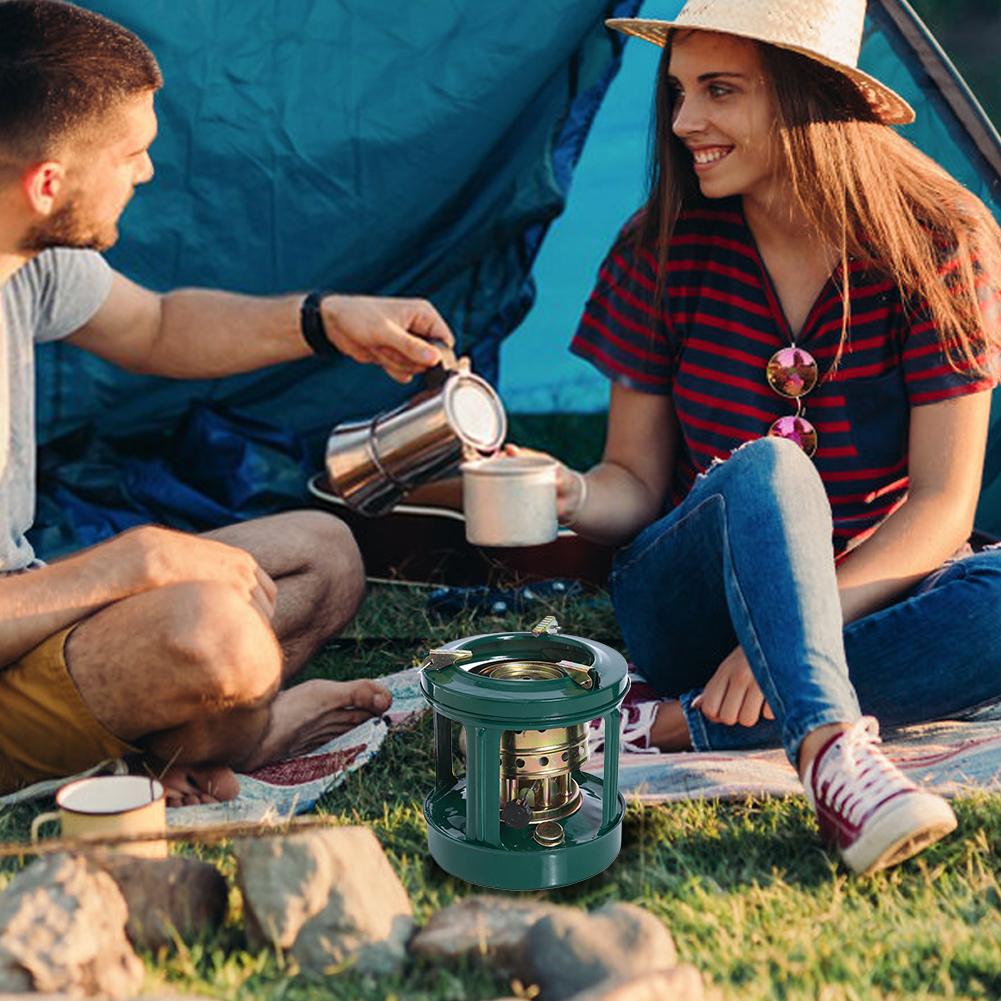 YaoHuan Outdoor Kerosene Stove for Camping, Multi-Fuel Heater with Adjustable Heat for Cooking and Heating