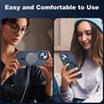 thumbnail image 6 of for iPhone 15 Case, iPhone 15 Phone Case with 2 Tempered-Glass Screen Protectors, [Compatible with Magsafe], [Military-Grade Protection], Slim Fit Phone Case for iPhone 15 Case, Matte Blue, 6 of 14