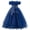 Navy Blue, variant on IDOPIP Flower Girl Dress Birthday Party Princess Dress Tulle Pageant Gown Kids Floral Lace Embroidery Formal Bridesmaid Dress Wedding Prom Communion Dresses 8 Years Pink