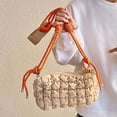 thumbnail image 3 of Bolso Hobo Hinchado Wdftyju para Mujer con Correa de Cuerda Trenzada y Cierre de Cremallera, 3 of 9