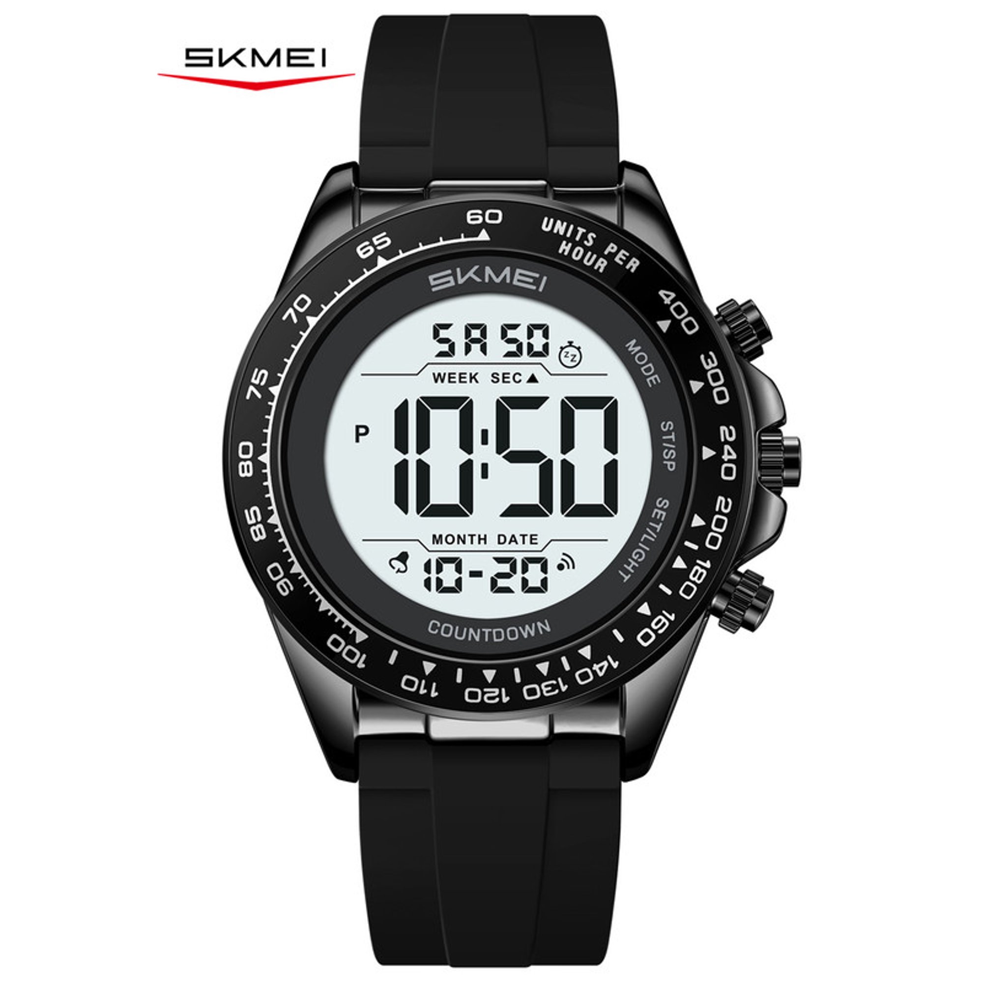 SKMEI Mens Digital Watch Waterproof Sports Military Watches Outdoor Chronograph Wrist Watches for Men with Dual Time/Alarm/LED Back Ligh