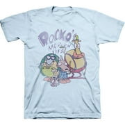 Mens Nickelodeon Rocko's Modern Life Shirt - Retro Nick Rocko tee - Classic Nick Graphic T-Shirt (Pool, Small)