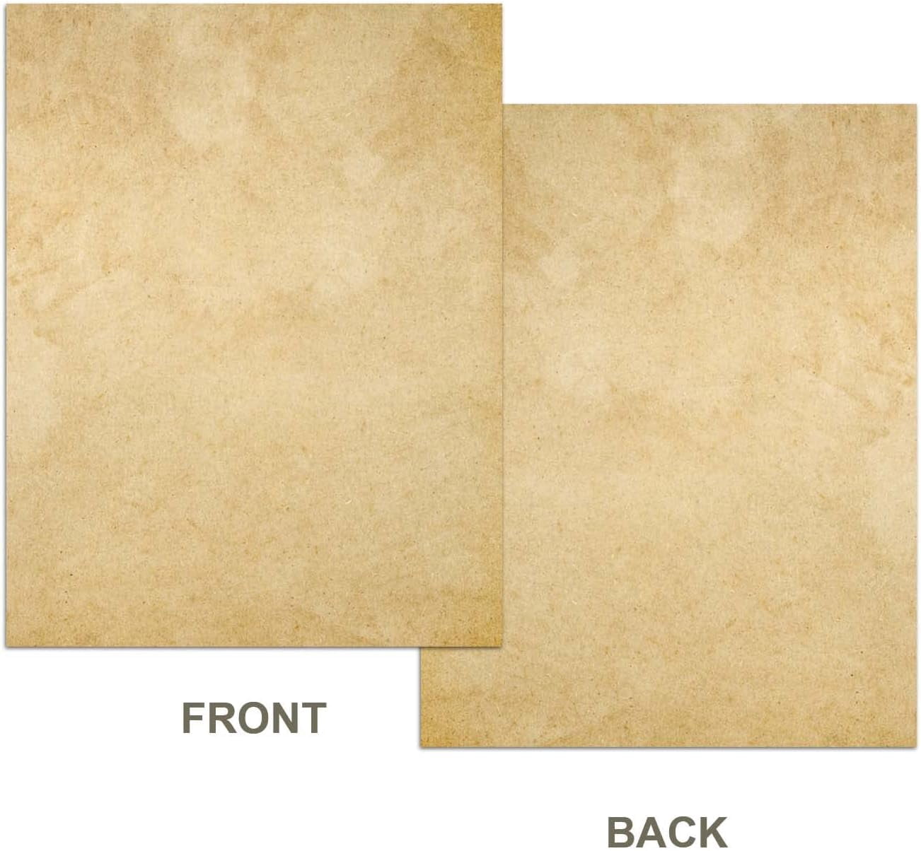 Vintage Antique Letterhead Paper, 200 Sheets Double-Sided, 8.5" x 11", Victorian Style, Vintage Color
