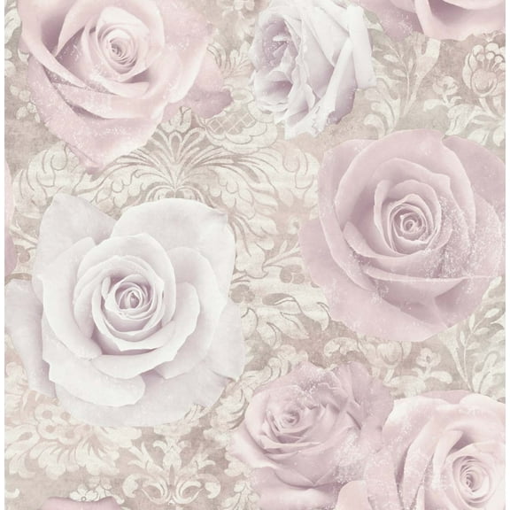 NextWall Arthouse Reverie Peel and Stick Wallpaper 20.5 in. W x 18 ft. L - Light Pink