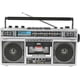 thumbnail image 1 of Radiocasetera QFX Silver Bluetooth con Conversión a MP3 y Ecualizador de 3 Bandas Am/Fm, 1 of 8