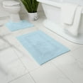 thumbnail image 2 of Fabstyles  Soft & Absorbent Reversible Cotton Bath Rug Set of 2 Blue, 2 of 5