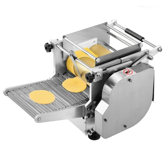 KFFKFF 4''   6'' Dual Molds Corn Tortilla Making Machine Electric Tortilla Maker Mexican Tacos Maker Automatic Chapatti Machine，Non-Stick