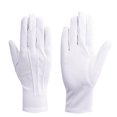 thumbnail image 2 of Elegant White Cotton Formal TuxedoCostume Honor Guard Gloves,Jewelry Inspection Gloves Multifunctional Durable Gloves 1/3/5Pairs, 2 of 8
