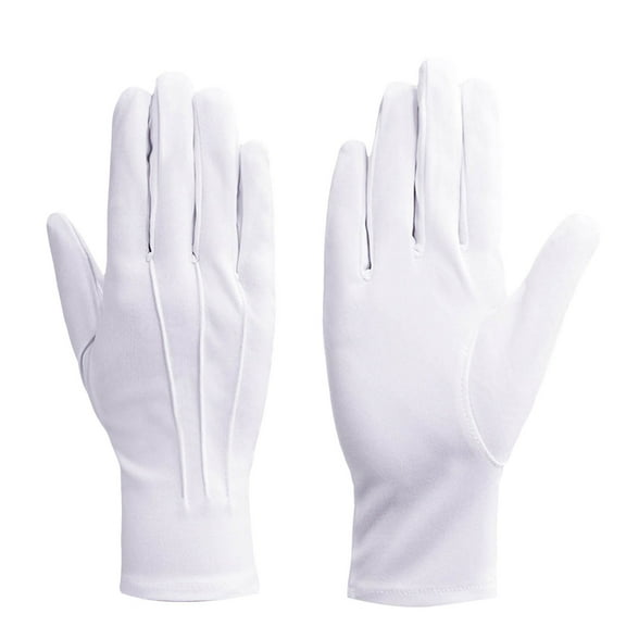 White Ceremonial Gloves White Gloves White Cotton Nylon Dress Gloves Suitable For Honor Guards Formal Tuxedos