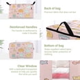 thumbnail image 3 of Foldable Clothes Storage Bags Clothes Organizer Bin with Clear Windows for Clothes Bedding Halloween Pink Elements, 3 of 6