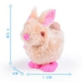 Bfantian Pluh Bunny Toys Infant Child Stuffed Toys Hopping Wind Up Easter Gift