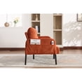 thumbnail image 5 of Leumius Oversized Sofa Couch for Living Room,68" Corduroy Upholstered Couch with Metal Legs & Side Pockets for Bedroom, Office or Apartment,Orange, 5 of 12