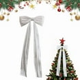 thumbnail image 3 of Extra Large Festive Bow Topper Ribbon for Christmas Wreaths Fireplace Mantels Holiday Party Decorations Large Decorative Bow for Xmas Home Decor, 3 of 5
