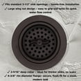 thumbnail image 6 of Westbrass Wing Nut Style Sink Strainer with Waste Disposal Flange and Stopper, Oil Rubbed Bronze, 6 of 15