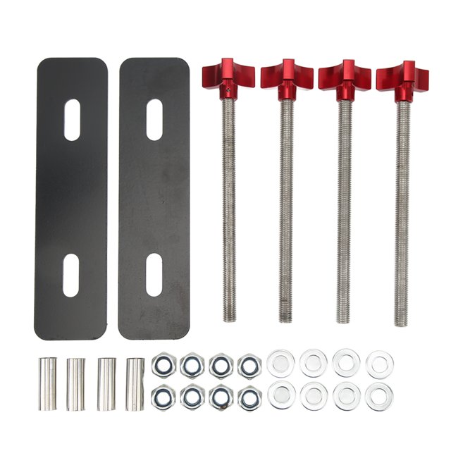 Soporte De Pasador De Soporte De Placa De Tracción, A Prueba De Impactos 3.15-5.51in Espaciamiento De Orificios Kit De Pasador De Montaje De Tableros De Tracción Resistente A ANGGREK Rojo